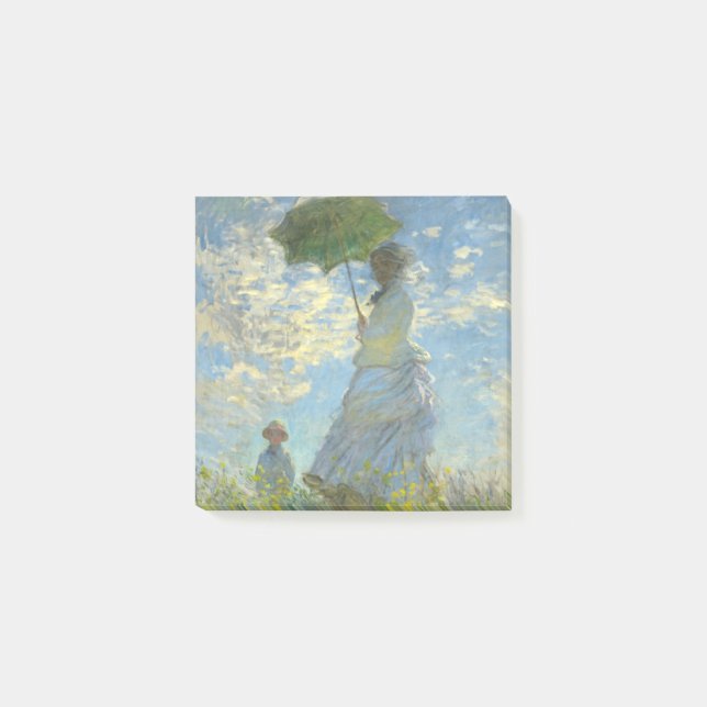 Monet Woman with a Parasol Post-it Notes (Front)