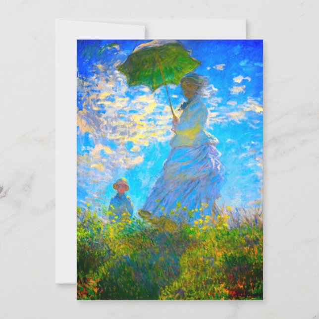 Monet Woman with a Parasol Save The Date (Front)