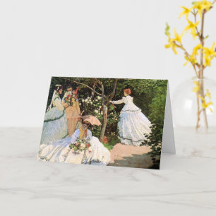 Monet - Women in the Garden Card