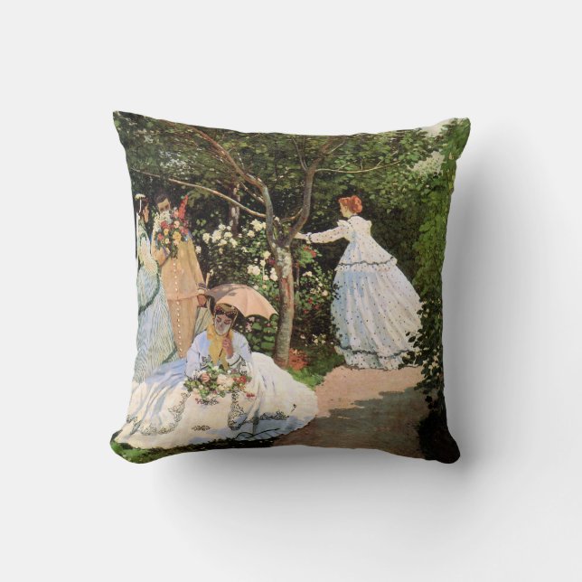 Monet - Women in the Garden Cushion (Front)