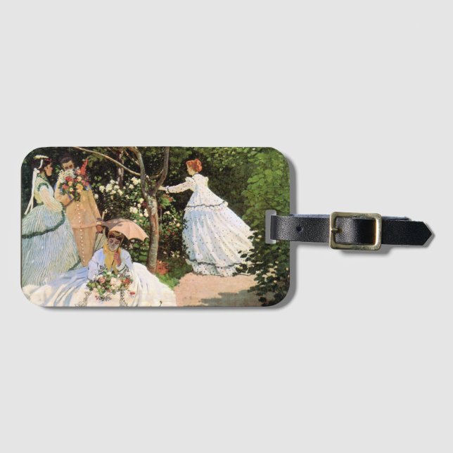 Monet - Women in the Garden Luggage Tag (Front Horizontal)