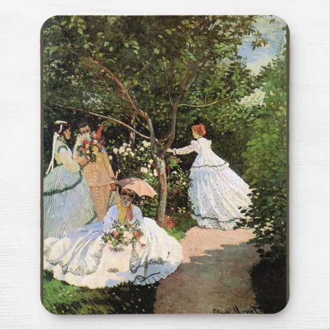 Monet - Women in the Garden Mouse Mat (Front)