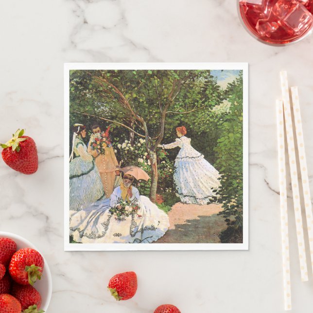 Monet - Women in the Garden Napkin (Insitu)