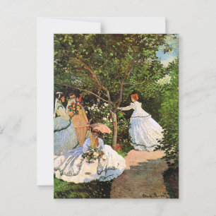 Monet - Women in the Garden Postcard