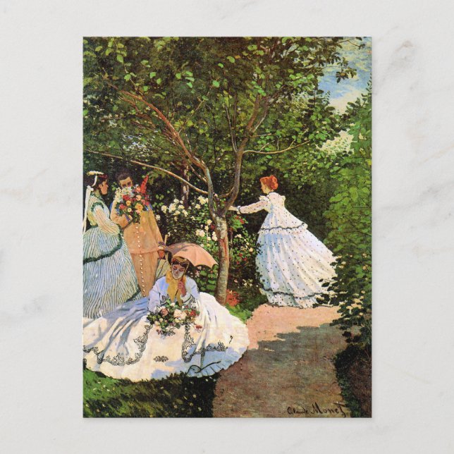 Monet - Women in the Garden Postcard (Front)