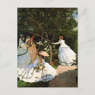 Monet Women in the Garden Postcard