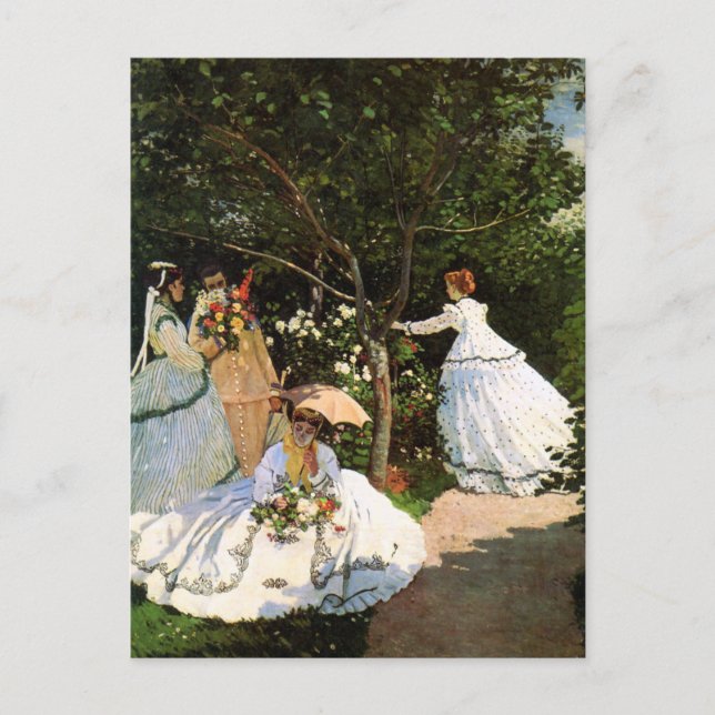Monet Women in the Garden Postcard (Front)
