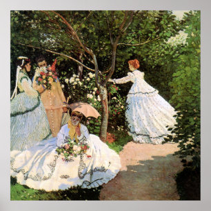 Monet - Women in the Garden Poster