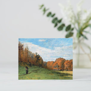 Monet, Woodbearers in Fontainebleau Forest, Postcard