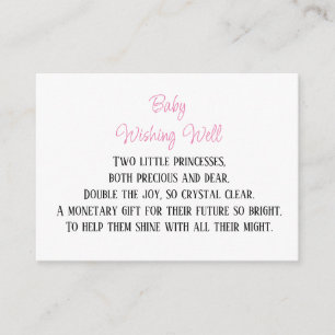 Monetary Contribution Baby Wishing Well Enclosure Card