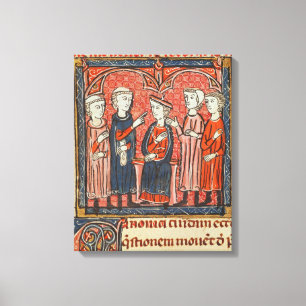 Monetary regulation, from 'Decrets de Gratien' Canvas Print