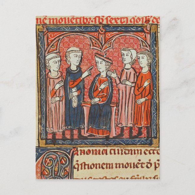 Monetary regulation, from 'Decrets de Gratien' Postcard (Front)
