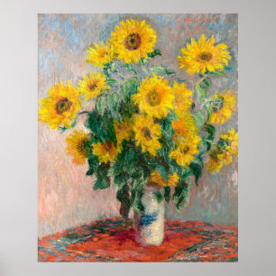 Monet's Bouquet of Sunflowers Poster