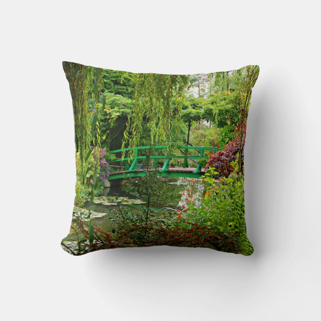 Monet's bridge, Monet's garden, Giverny Cushion (Front)