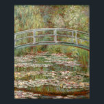Monet's "Bridge Over a Pond of Water Lilies" 1899 Poster<br><div class="desc">A classic artwork that has passed into the public domain and makes wonderful gifts and other products. This is one of his famous paintings from his water garden at his home at Giverny. Claude Monet (1840-1826) was one of the founders of French impressionist movement. He is perhaps most noted for...</div>