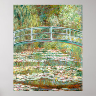 Monet's Bridge over a Pond of Water Lilies Poster