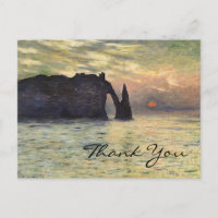 Monet's Cliff, Etretat, Sunset