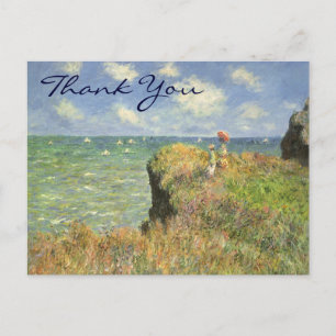 Monet's Cliff Walk at Pourville Postcard