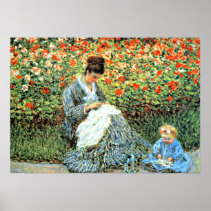 Monet's Famous Painting: Camille Monet and Child Poster