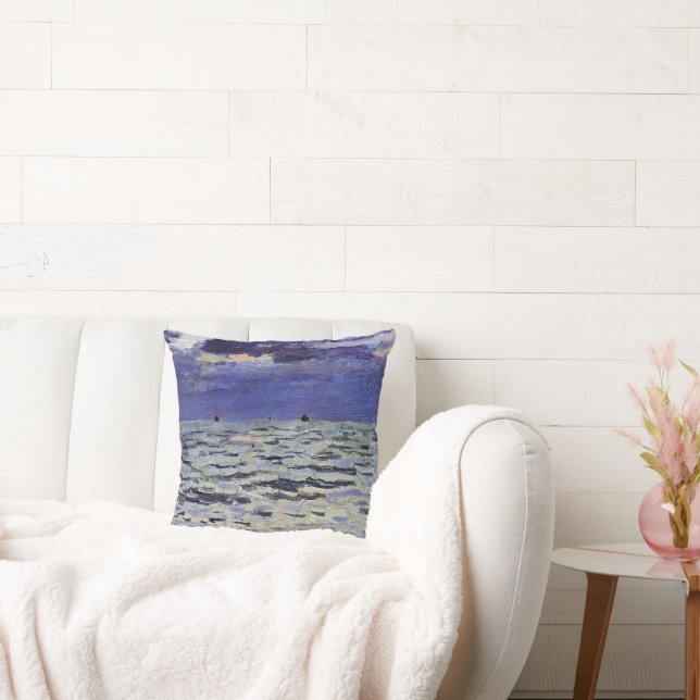 Monet's famous painting, Seascape, Cushion (Couch)