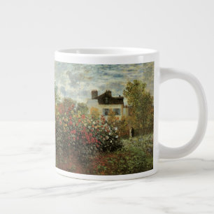 Monet's Garden at Argenteuil by Claude Monet Large Coffee Mug