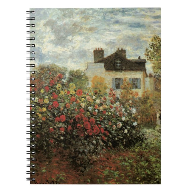 Monet's Garden at Argenteuil by Claude Monet Notebook (Front)