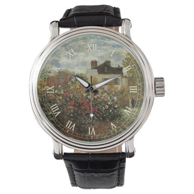 Monet's Garden at Argenteuil by Claude Monet Watch (Front)