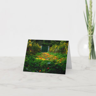 Monet's Garden, Giverny, France in Autumn Note Card