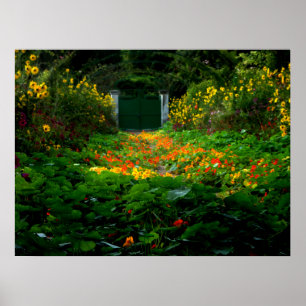 Monet's Garden, Giverny, France in Autumn Poster