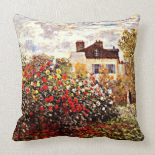 Monet's Garden in Argenteuil Cushion