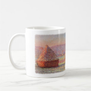 Monet's Haystacks, White Frost, Sunrise Coffee Mug