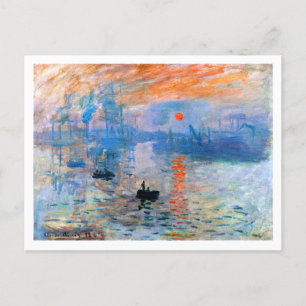 Monet's Impression, Sunrise (1872) Postcard