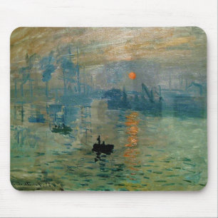 Monet's Impression Sunrise (soleil levant) - 1872 Mouse Mat