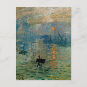 Monet's Impression Sunrise (soleil levant) - 1872 Postcard