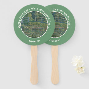 Monet's Japanese Footbridge Party Collection Hand Fan