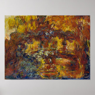Monet's Japanese Footbridge  Poster