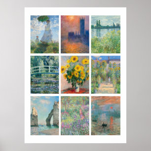 Monet's Paintings Poster