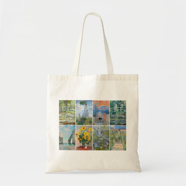 Monet's Paintings Tote Bag (Front)