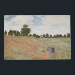 Monet's Poppy Field Laminated Placemat<br><div class="desc">Claude Monet'S Masterpiece: Poppy Field.
Please visit our store for other matching items</div>