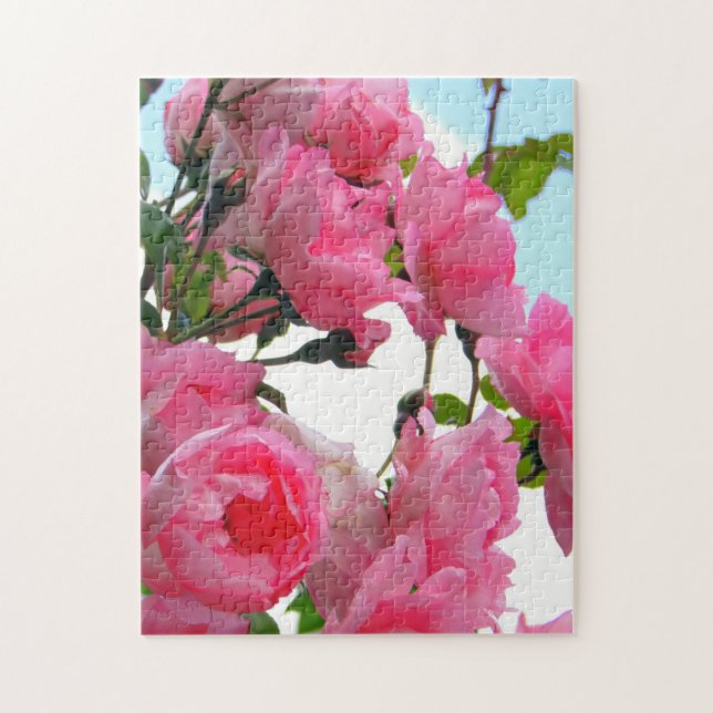 "Monet's Rose Garden" Photo Puzzle (Vertical)