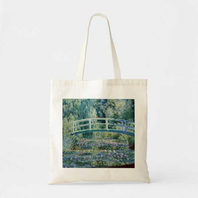 Monet's Water Lilies and Japanese Tote Bag (Front)