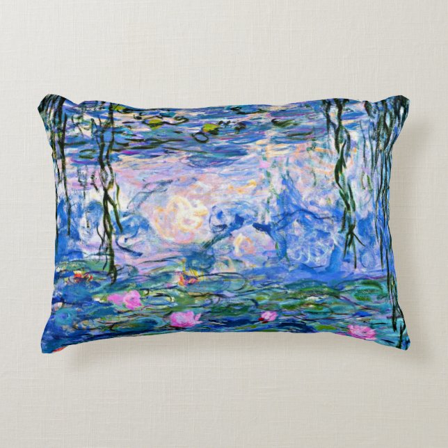 Monet's Water Lilies Decorative Cushion (Front)