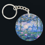Monet's Water Lilies Key Ring<br><div class="desc">Water Lilies,  famous painting by Claude Monet.</div>