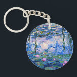 Monet's Water Lilies Key Ring<br><div class="desc">Water Lilies,  famous painting by Claude Monet.</div>
