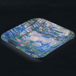 Monet's Water Lilies Mix and Match Paper Plate<br><div class="desc">Water Lilies,  1919 famous painting by Claude Monet,  with colour coordinated solid colours pinkish-purple and Monet blue,  ready to mix and match.</div>