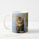 Monets Water Lillies Cat MUG<br><div class="desc">Monets Water Lillies Cat Poster</div>