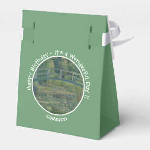 Monet's Water-Lily Pond and Footbridge Party Items Favour Box