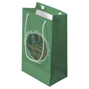 Monet's Water-Lily Pond and Footbridge Party Items Small Gift Bag