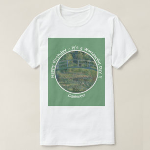 Monet's Water-Lily Pond and Footbridge Party Items T-Shirt