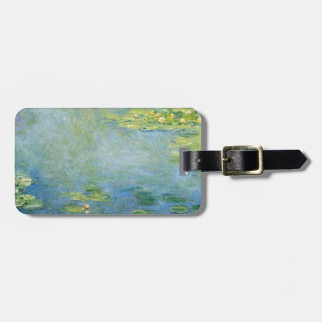 Monet's Waterlilies Luggage Tag (Front Horizontal)